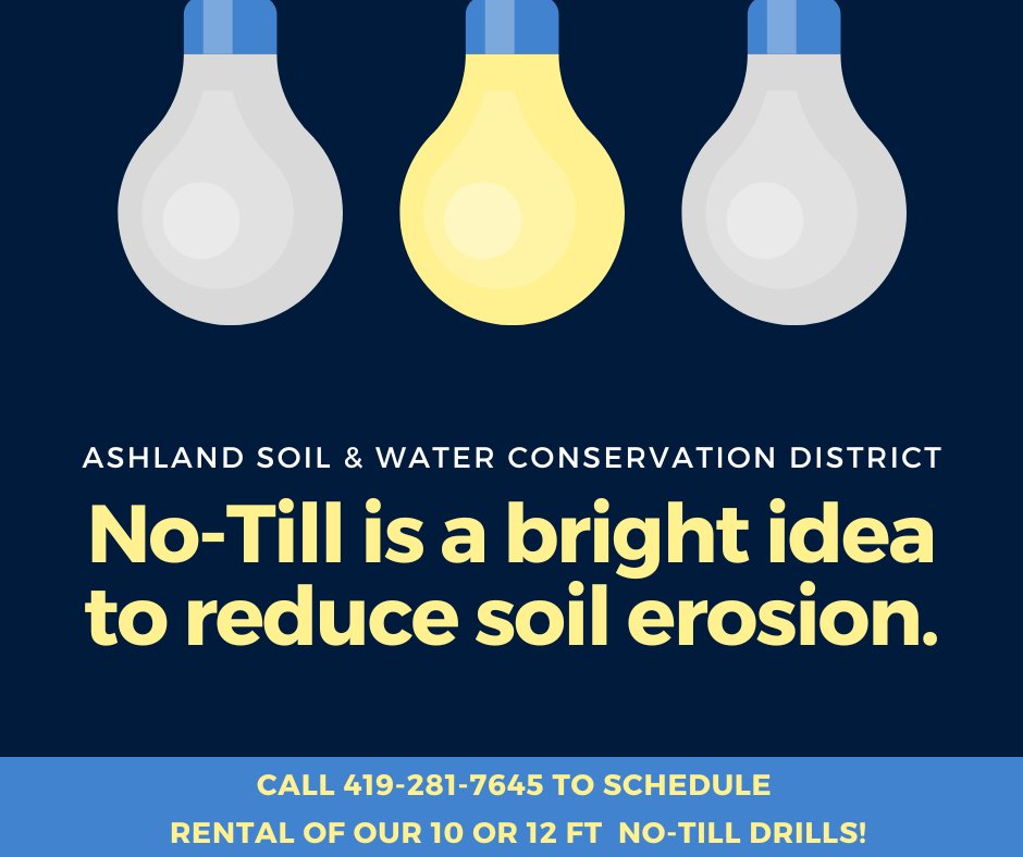 AshlandSWCD's tweet photo. No-till farming is a smart choice for Ashland County farmers to help reduce erosion on hilly terrain 🌱 This method helps protect soil health and retain nutrients, making it a win-win for farmers and the environment. #notillfarming #soilhealth #erosioncontrol 🌾 https://t.co/yrOBOik4o1