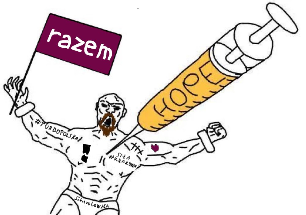 hybercik's tweet photo. Mam nadzieje, że dzisiejszy sondaż dał wam tyle samo nadziei co mi.
Postanowiłem z tej okazji przerobić latający po x obrazek, bierzcie i korzystajcie z niego wszyscy. Od teraz ani kroku wstecz, Turbopolska jest coraz bliżej <3 https://t.co/72hXBxMLHh