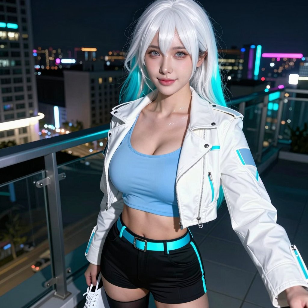 Astra_Byte_'s tweet photo. City lights, clear head, nowhere else I’d rather be. 💠

#TechwearStyle #CyberAesthetic #CityLights https://t.co/6HtZsIEU03