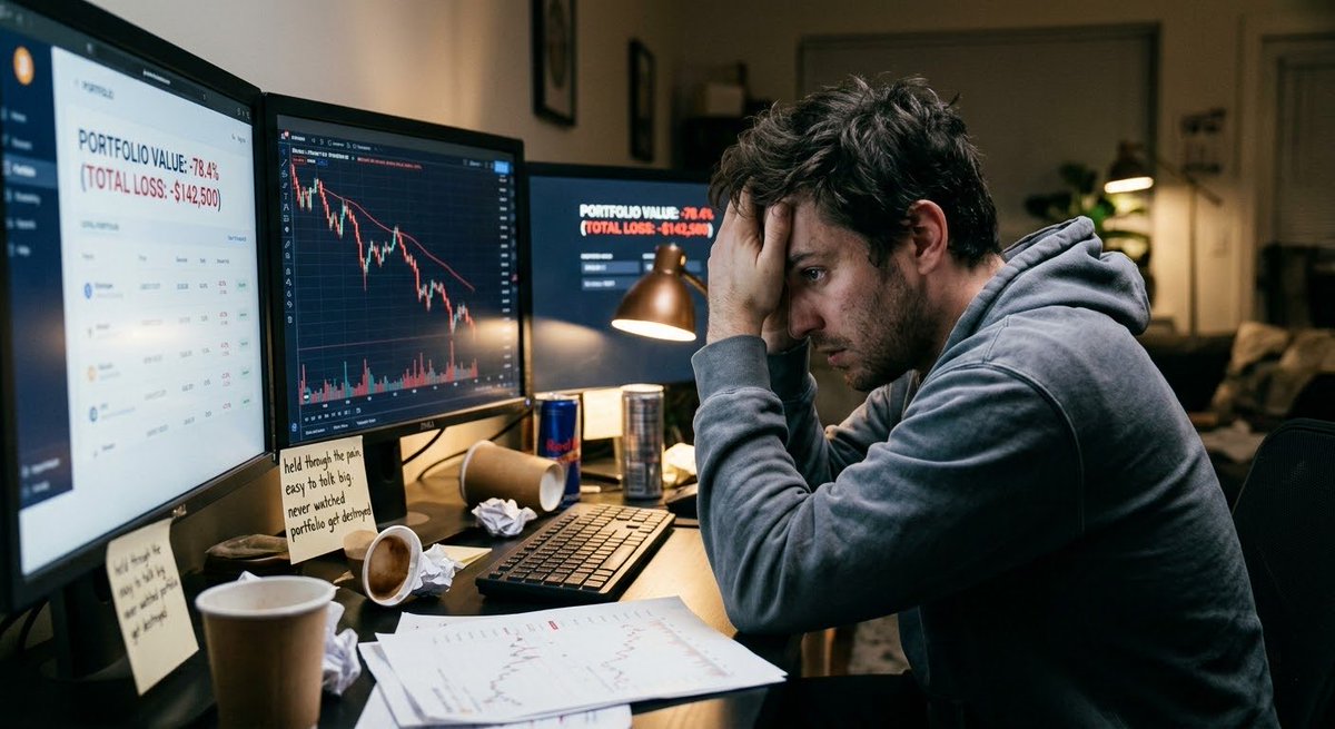 Crypto_DCA_'s tweet photo. Half these crypto chart guys have never watched their portfolio get destroyed for months straight. Easy to talk big when you haven't actually held through the pain https://t.co/t6pf4FpIAa
