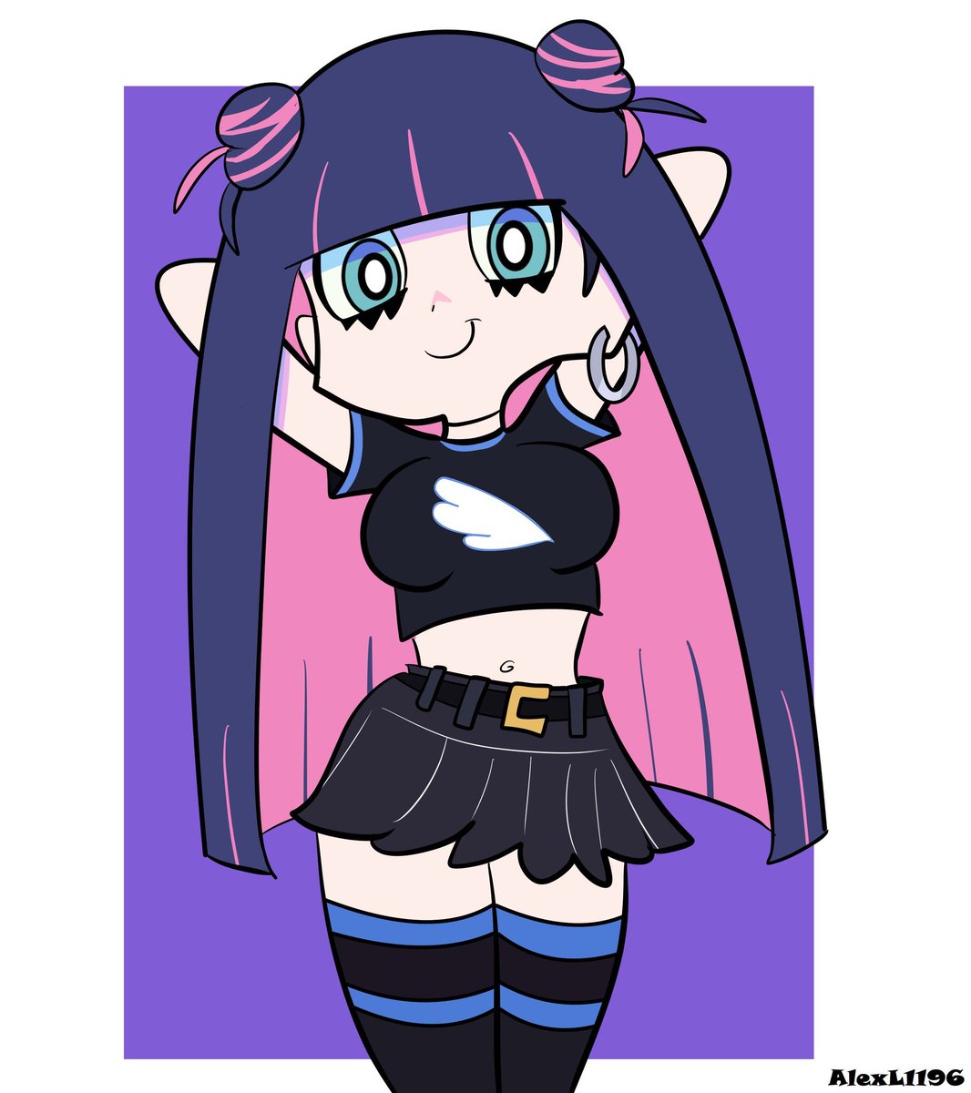 AlexL1196's tweet photo. She is one of my favorites from Stocking so much so that I drew her; she looks beautiful.😘💜🪽

#PantyAndStocking #NewPSG #Newパンスト #StockingAnarchy  #Myart #Fanart #Drawing #Digitalart https://t.co/Z28RGTo3df