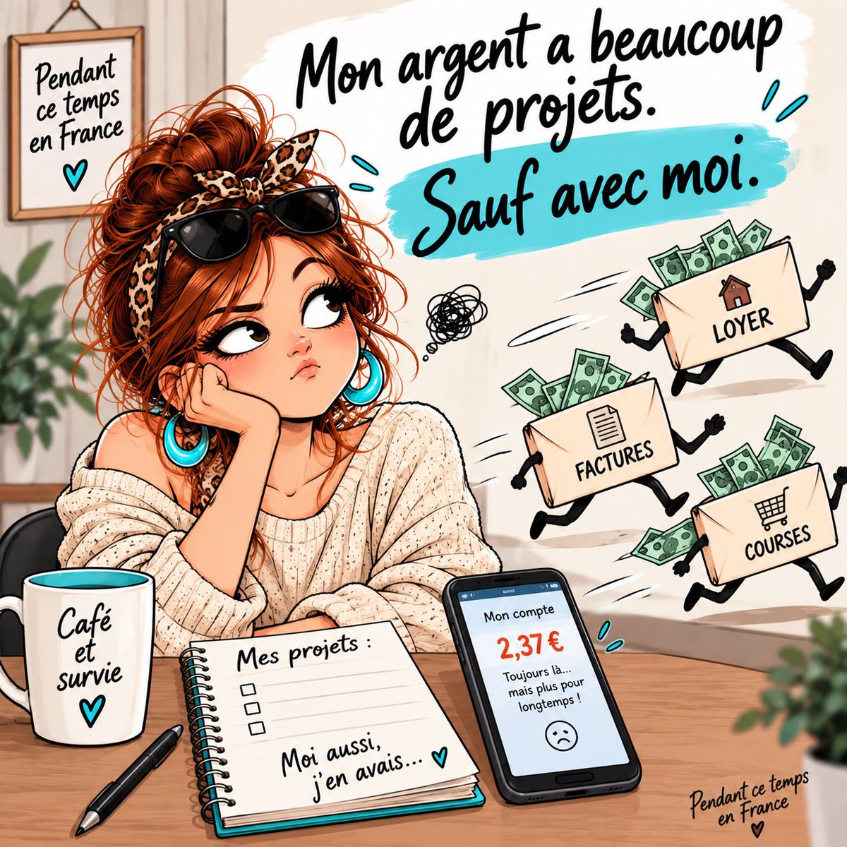 FEERIE1's tweet photo. J’aimerais avoir la même vie sociale que mon argent : lui, il sort tout le temps. 😂 https://t.co/amoFDYqSjQ