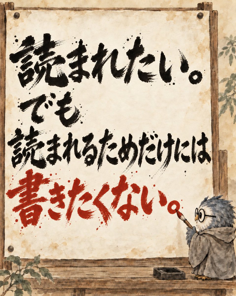 MKzK417's tweet photo. 「これを書いたら、読まれるかな」
書き始める前から、
そんなことを考える日がある。

もちろん読まれたい。
反応があれば嬉しい。
でも、読まれそうなことだけを選んでいたら、
何のために書いているのか分からなくなりそうだ。

おはようございます。 https://t.co/gxbMQCU4wu