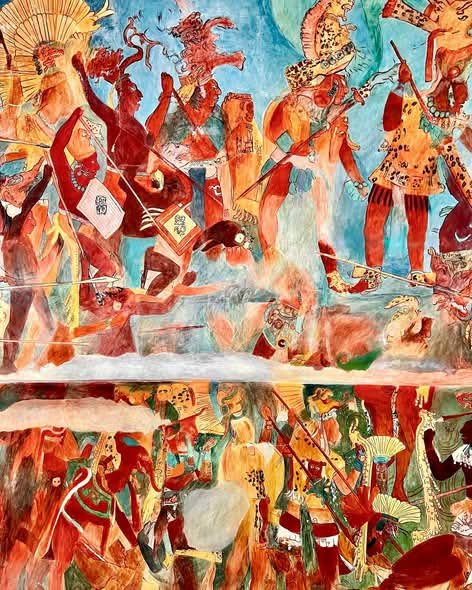 INAHmx's tweet photo. ¿#SabíasQue los murales de Bonampak fueron el primer gran descubrimiento arqueológico en México y Guatemala después de la Segunda Guerra Mundial?

En el Museo Nacional de Antropología, podrás conocer las réplicas que elaboró la artista Rina Lazo.

 🗓️ Martes a domingo, 9 a 18 h. https://t.co/a7AzeL2li0
