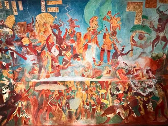 INAHmx's tweet photo. ¿#SabíasQue los murales de Bonampak fueron el primer gran descubrimiento arqueológico en México y Guatemala después de la Segunda Guerra Mundial?

En el Museo Nacional de Antropología, podrás conocer las réplicas que elaboró la artista Rina Lazo.

 🗓️ Martes a domingo, 9 a 18 h. https://t.co/a7AzeL2li0