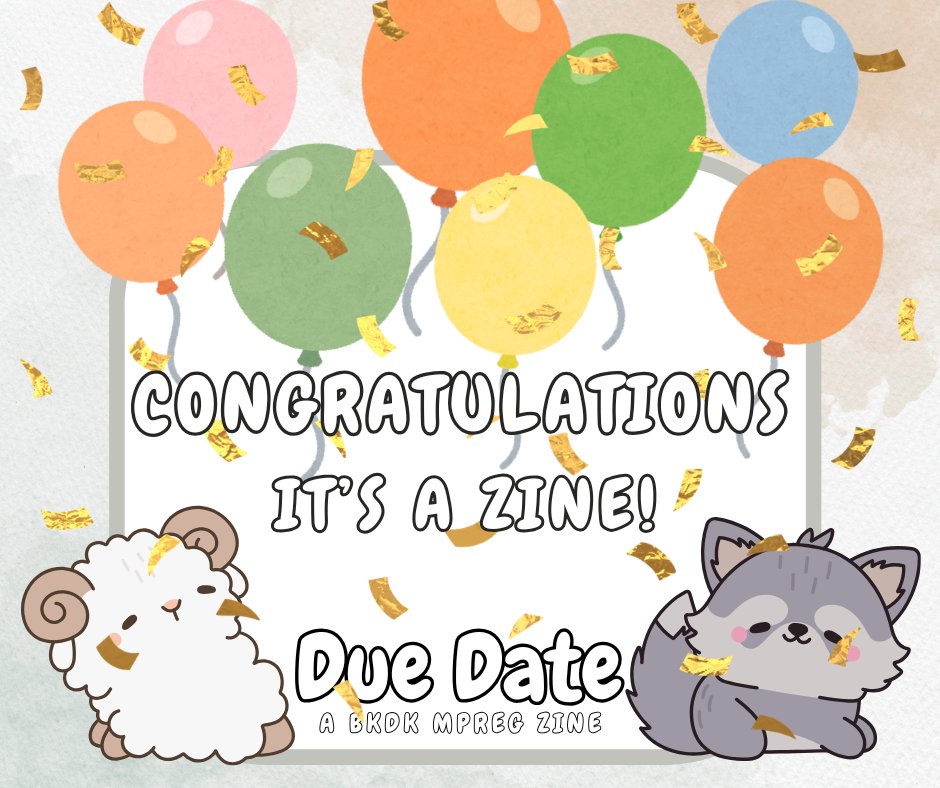 bkdkduedate's tweet photo. It's finally time! After much hard labor, the baby is finally here! Congrats, it's a zine!

The full BkDk Due Date Zine and AfterGlow, the 18+ NSFW add-on, are now available for download! 🔗 ⬇️ https://t.co/3dW1d3IBds