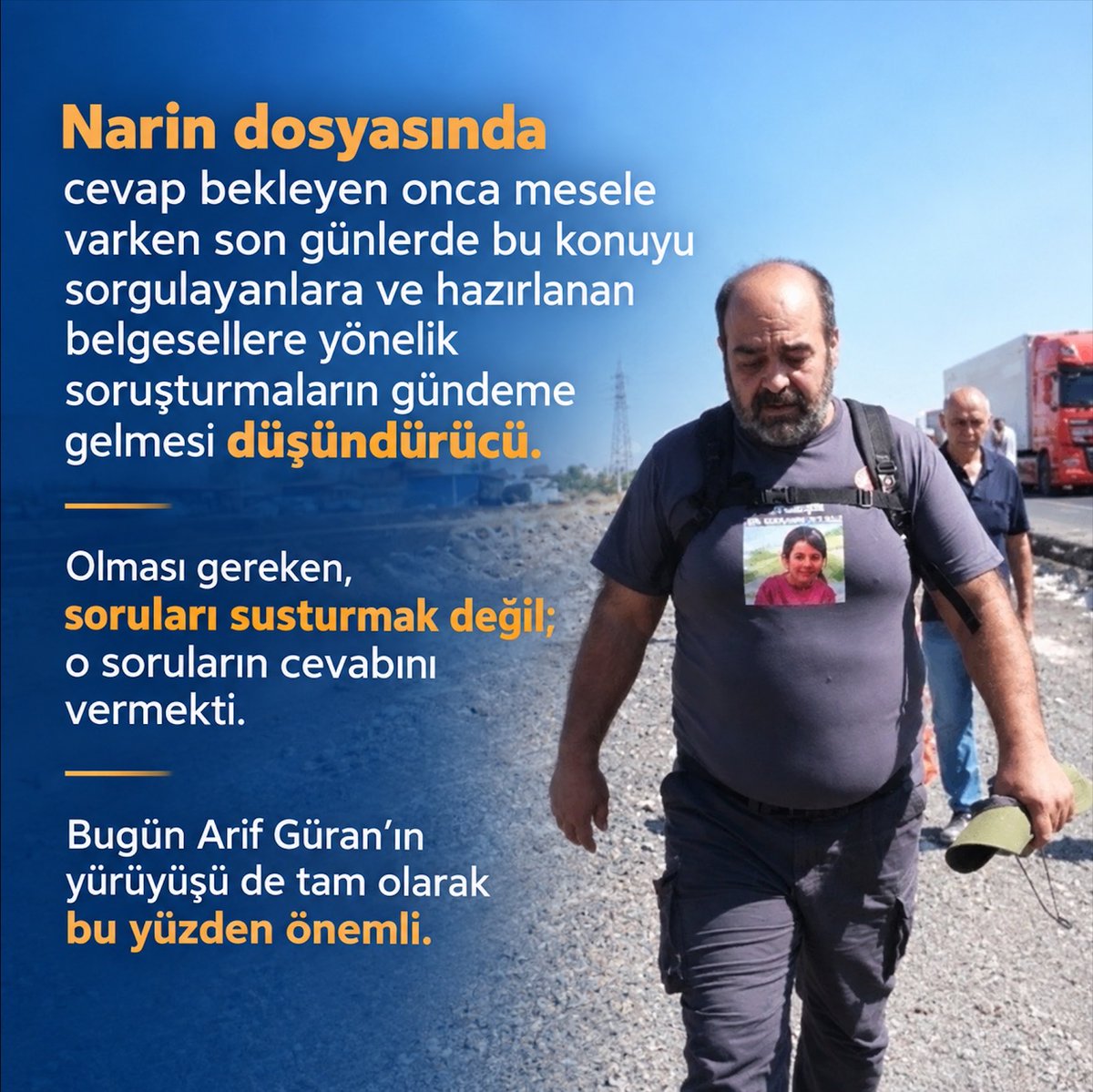 K_Bora_6542's tweet photo. Narin’in adı unutulmasın, sorular cevapsız kalmasın, gerçek bütün yönleriyle ortaya çıksın. Arif Güran’ın yürüyüşünü bu açıdan anlamlı buluyor ve destekliyorum. Cevap bekleyen her soru, aydınlatılması gereken bir noktaya işaret ediyor.
 #NarinİçinAdaletYolu https://t.co/IIDdeDlktY