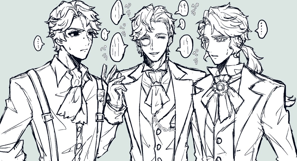 ojmzeh's tweet photo. 描いてみたかったラスゲ男子の落書き https://t.co/S6Q275vmXE