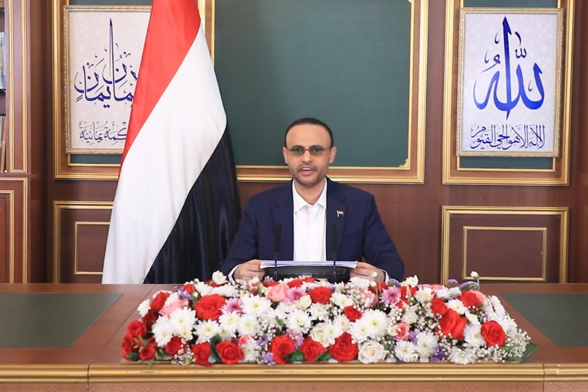 الصورة مأخوذة من مقطع فيديو بثّه إعلام الحوثيين