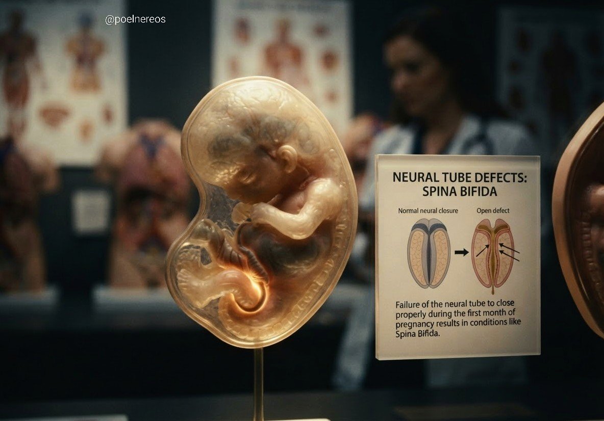 PoelNereos's tweet photo. There's a tiny window,  just days long where a single vitamin can prevent one of the most serious birth defects that exists. Most people don't know how narrow that window actually is. 😳

Around day 28 of pregnancy, a structure called the neural tube closes. This structure becomes the brain and spinal cord.

If it doesn't close properly, it can result in conditions like spina bifida.

Here's the part that should genuinely concern you: most people don't even know they're pregnant by day 28.

Which means this critical window often closes BEFORE a pregnancy test even shows two lines. 🧬

This is exactly why folic acid is recommended before conception not just after finding out.

A single vitamin. An eight-day window. One of the most preventable birth defects in medicine.

▫️This is educational content, not medical advice. Please consult a qualified healthcare provider for guidance on prenatal care and supplementation.