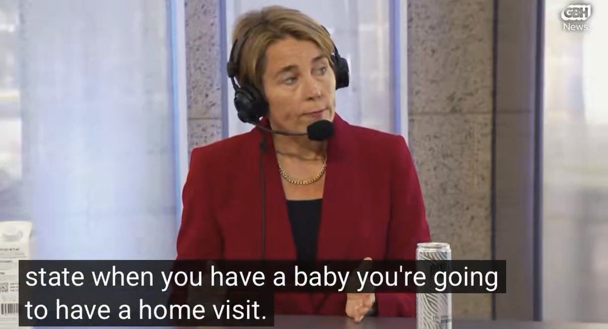 liz_churchill10's tweet photo. MA Governor Healey states that everyone with a new baby will receive a visit in their home by a state-appointed healthcare provider “to make an assessment”

PREDICTION: They will report you/take away your baby if you refuse products from the Vaccine Cartel… https://t.co/5EJqAklySW