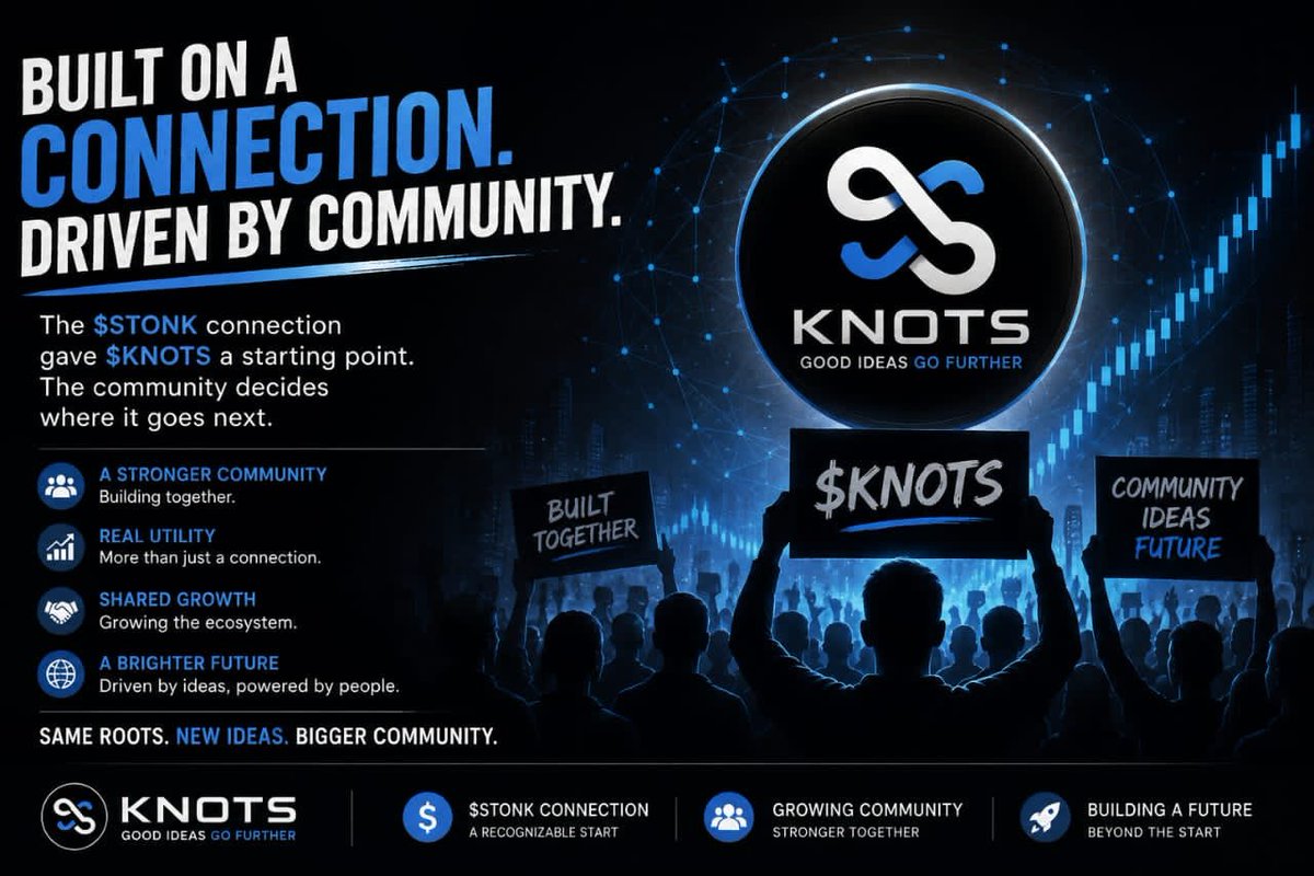 KansaiTv_'s tweet photo. What makes $KNOTS interesting to me isn't just the connection to $STONK.
It's what that connection gives the project: a recognizable starting point.
Instead of trying to explain why people should care from scratch, KNOTS already has a familiar reference point to build around.
But the bigger challenge is turning that initial attention into something that can stand on its own.
A connection can open the door.
The community decides what happens after.
That's the part I'll be watching with $KNOTS.
@KnotsOnStonk @knotsWHALE