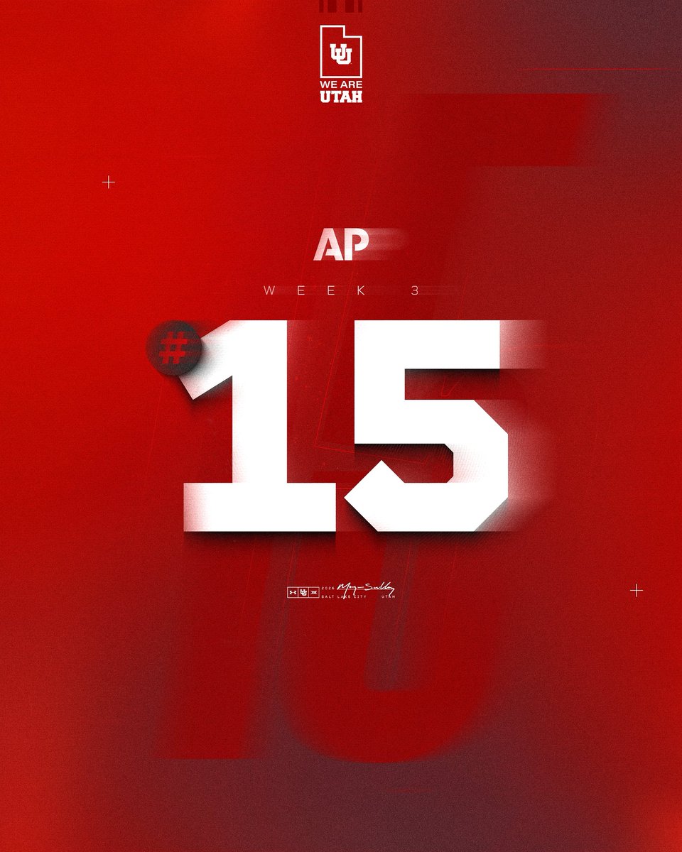 Utah_Football's tweet photo. 𝟏𝟓 📈

#GoUtes | #RSNB https://t.co/qNV5rTWshJ