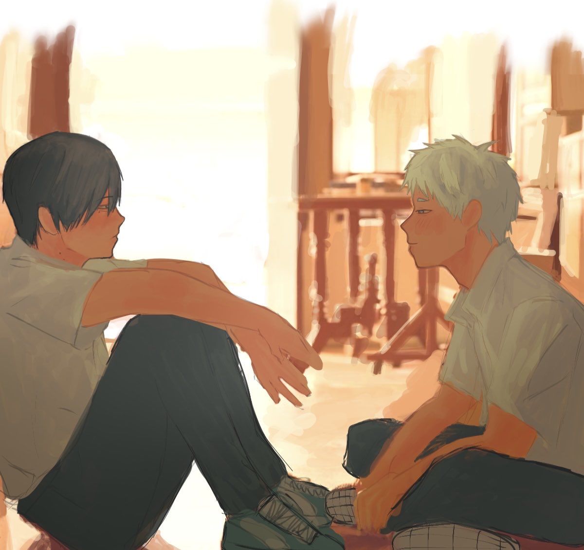 crowvows's tweet photo. i’m not used to using warm colors so this looks a bit wacky (◞ ⸝⸝ ◟ ) #yoshikaru https://t.co/6VnTq0ynOK