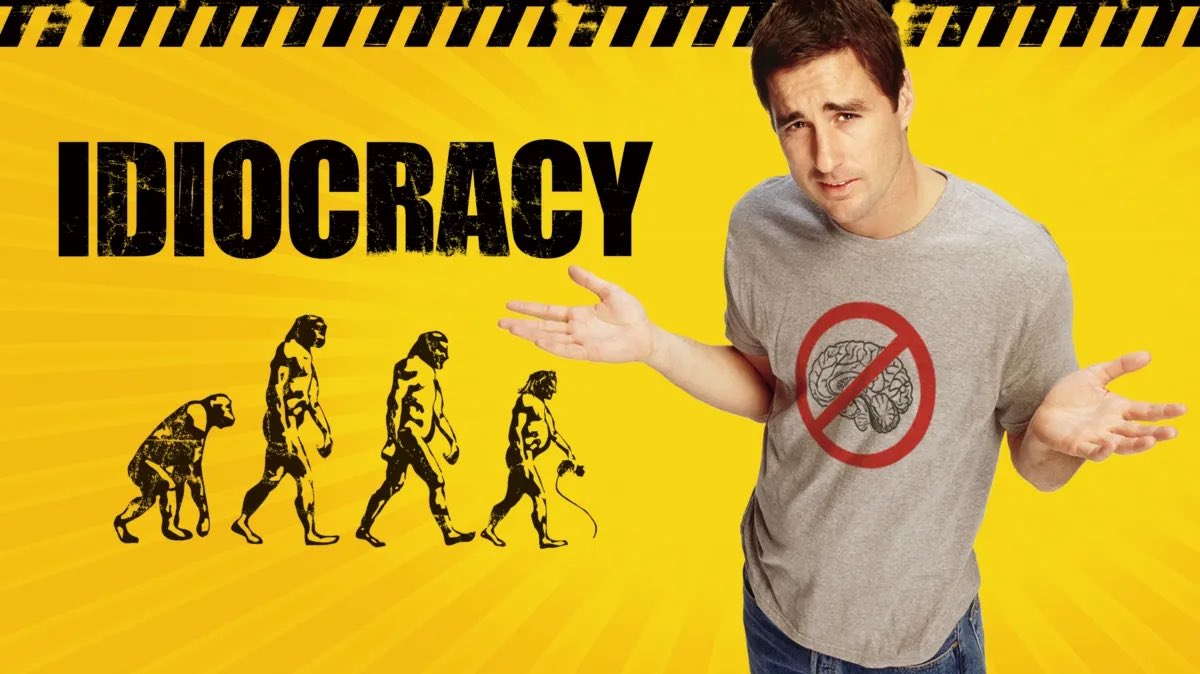 eddievasy's tweet photo. @DeptofWar “Idiocracy” predicted stuff like this 20 years ago 🤫 https://t.co/MbxdgshO0y