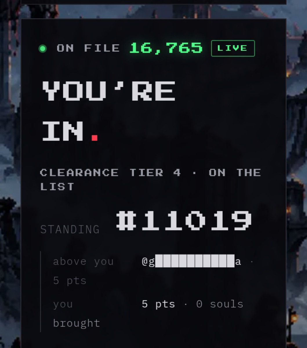 iyke_120's tweet photo. Whitelist secured 🔐

Just got my spot on @ZDacted with Clearance Tier 4 👀

Now we climb the ranks. Who’s joining me? ⚡
🔗 https://t.co/ZpOwaCQeJv⁠�

#ZDacted #Whitelist #Web3 https://t.co/gLBlt3esN4