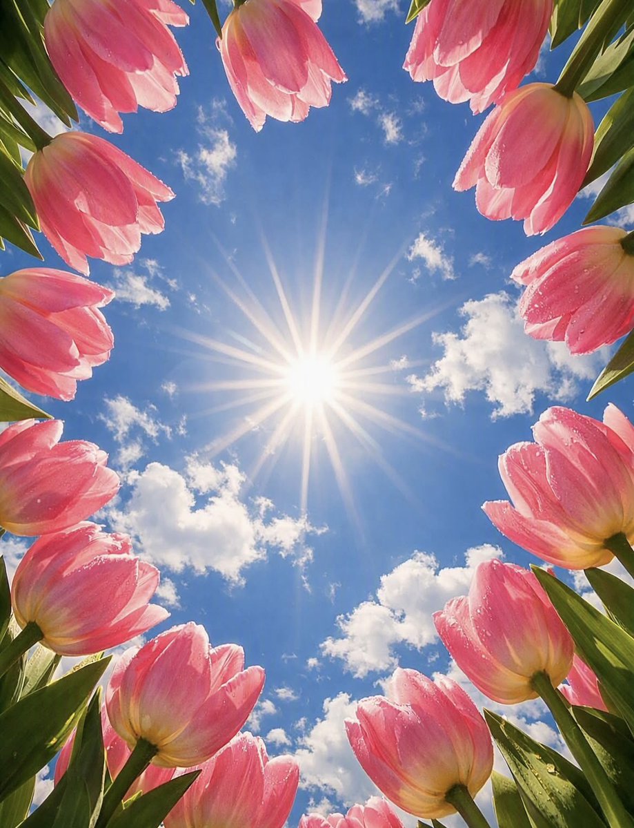 Riffat_England's tweet photo. Chasing the sun through a blooming circle of pink beauties. 

#Tulips #SpringVibes #SunnyDays #FlowerPower #NatureIsBigBeauty https://t.co/qfXfJIU7LX