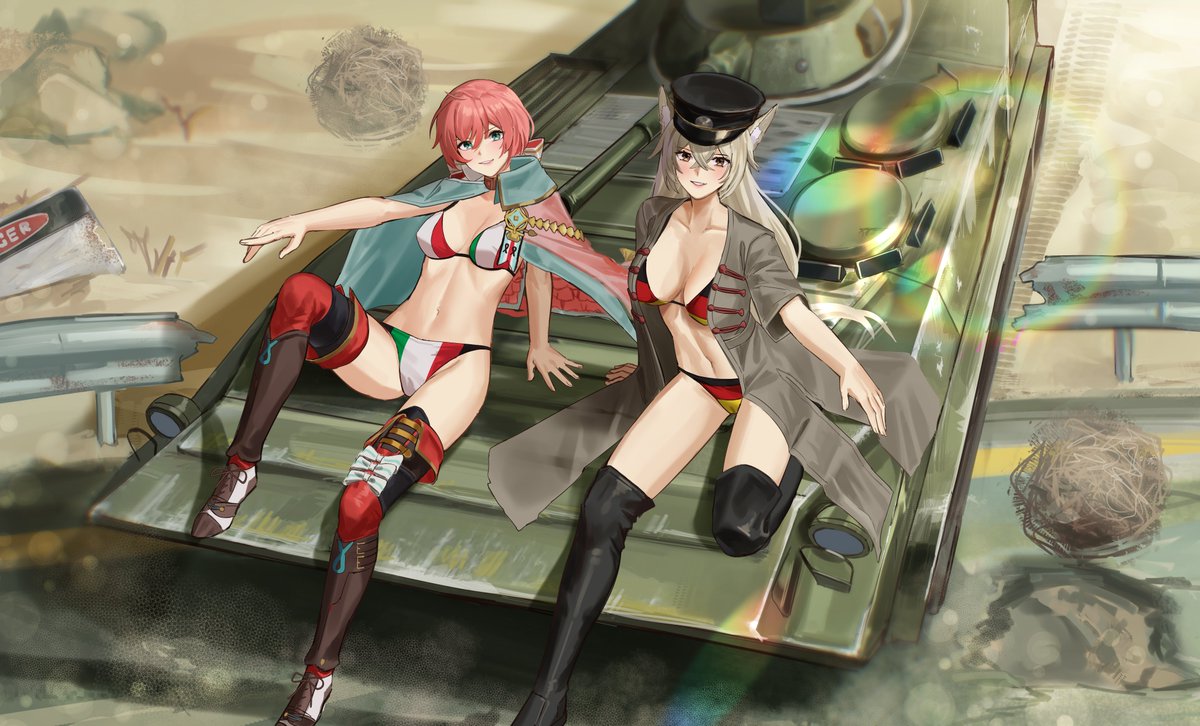 1891appreciator's tweet photo. Excited to share this one, the two GOATs showing off on the unit's BMP

Thanks to @anoreika_tomoe for a great comm!

#CodenameCedar #CallsignCedar https://t.co/T5wdaGlTLb