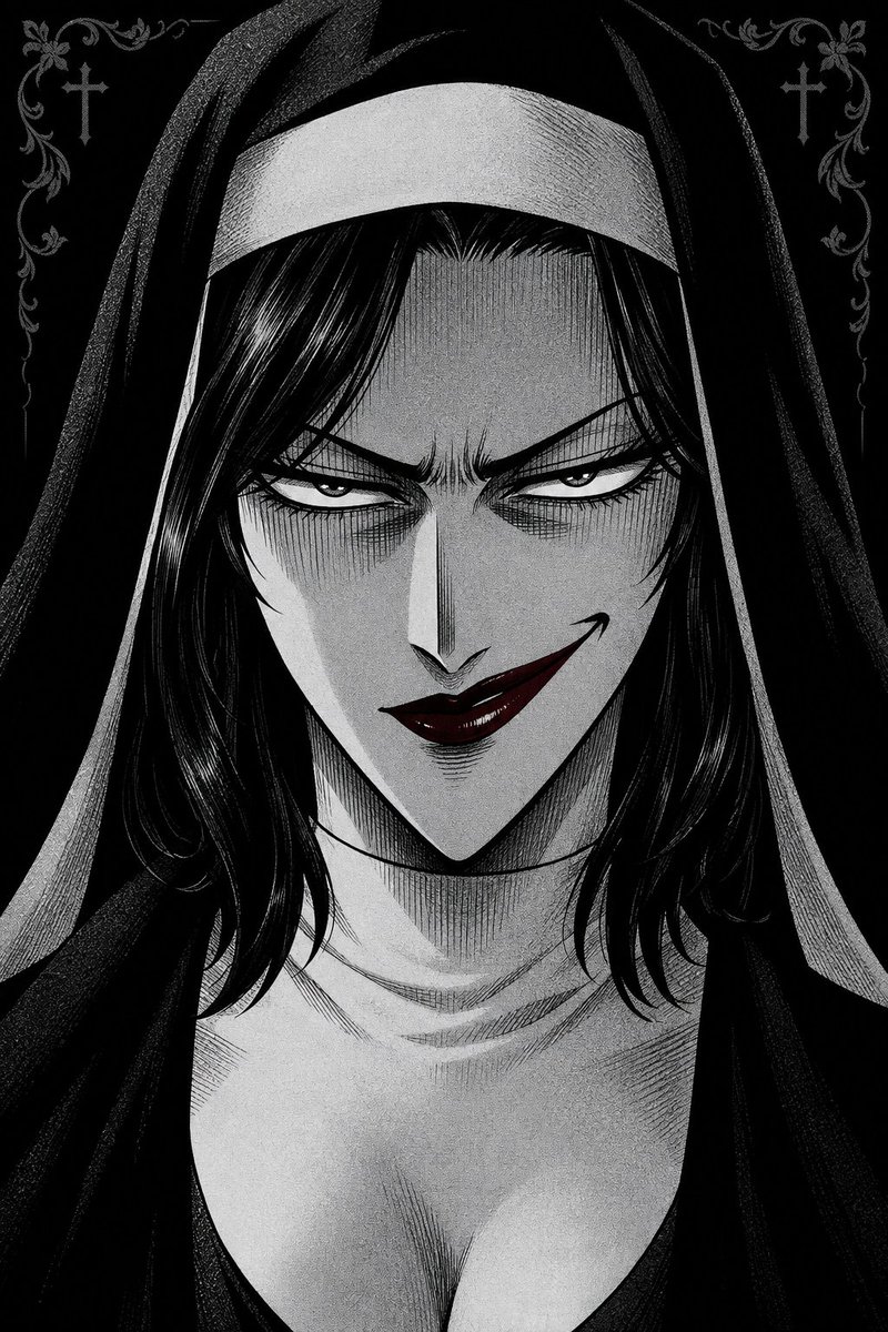 _Gelf's tweet photo. QT your Sunday Nunday

Thank for the tag @KettleworksSFW ദ്ദി ˉ꒳ˉ )✧

One nun for the QT, and the other three, while I was at it, in that style I'm stuck on these days https://t.co/3Yuy0VH8KA