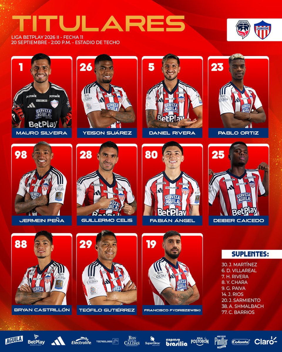 JuniorClubSA's tweet photo. ¡TITULARES! 🦈 https://t.co/KQ3ckM9MG8