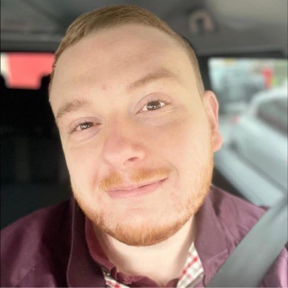 JTMillwall's tweet photo. the face of West Ham twitter 🤣🤣🤣 

Why does he look like he’s just transitioned and is posting a post op picture with a new life hashtag the fat sweaty ginger bacon 

West Ham fans come get your boy or girl not sure https://t.co/Ep7Wn6iymn