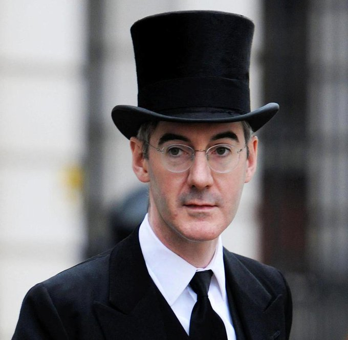 FawkesHandles's tweet photo. Retweet, if you think Jacob Rees Mogg is a cunt.

Like, if you'd like to have a shit in his stupid fucking top hat! https://t.co/7ZVOFrPRRV