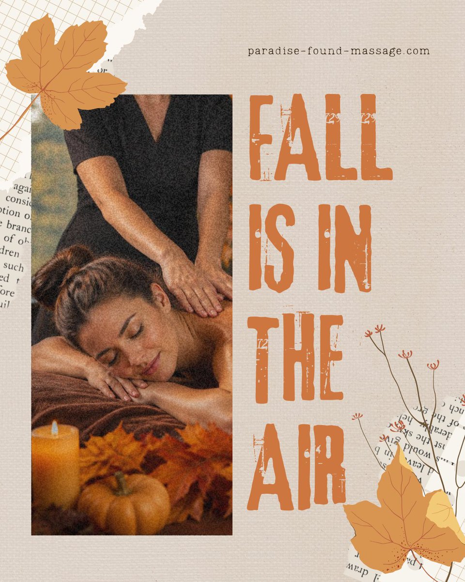 pfoundva's tweet photo. The first day of fall is here! 🍂 What's your favorite way to celebrate the season? 

#firstdayoffall #fallvibes #fallontoamassagetable #massage #facial #treatyourself #cozy #relax #virginiabeachspa https://t.co/e6DyT12euQ