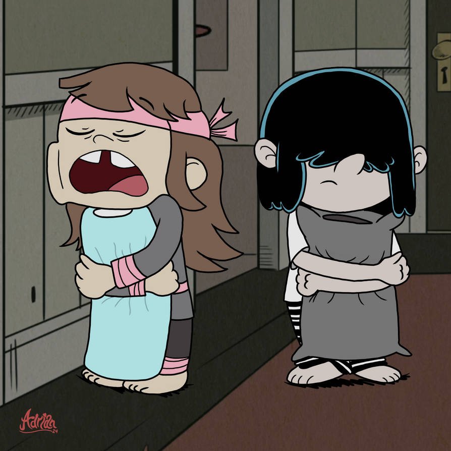 mekhiloud's tweet photo. #theloudhouse 

Audrey having a sleepover with Lucy I wonder what wake them up.

Credit goes to artist https://t.co/uAPIloMIoE