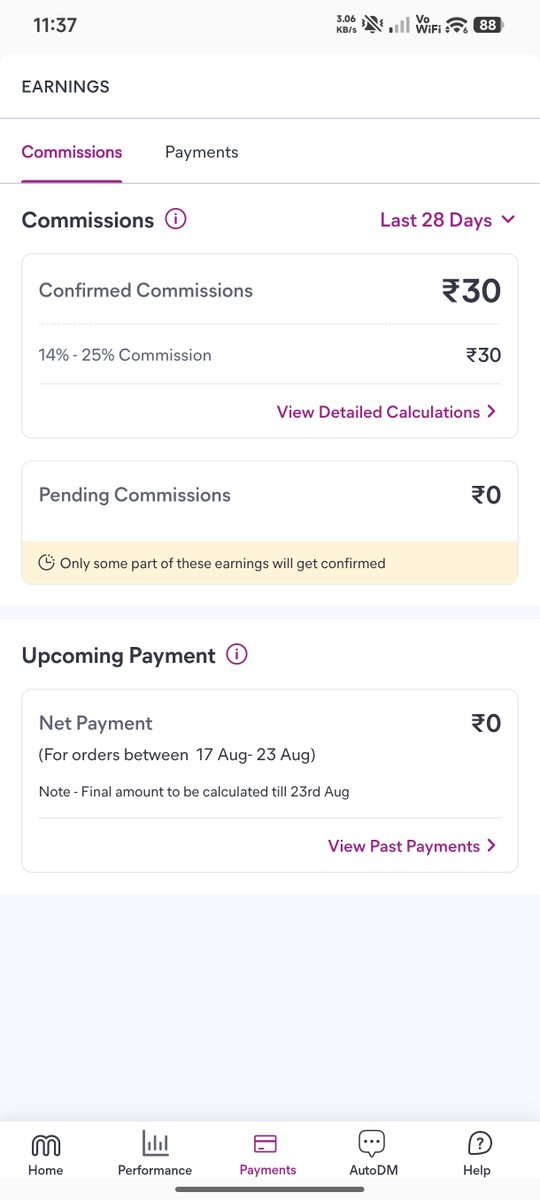 Amanigxao's tweet photo. @meesho_support @Meesho_Official Bug on Creator Club for post 5 Sep '26 (ID: s-430572627). Catalog price is ₹877-₹939, but system tracked sales as ₹214, cutting my commission. Order is delivered &amp; confirmed. Please fix the backend bug &amp; credit balance. https://t.co/JlOZw8HGND
