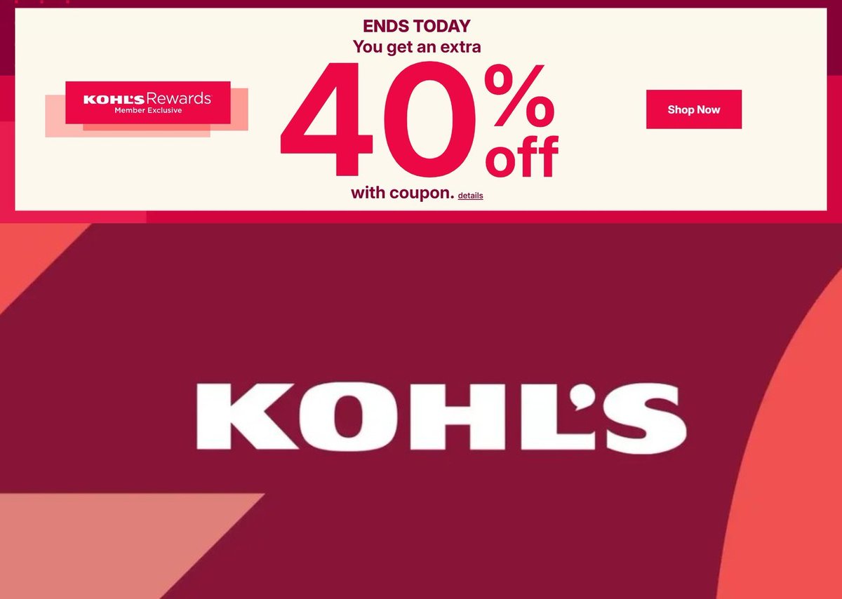 Pricerrors's tweet photo. CHECK YOUR KOHLS ACCOUNTS NOW

Some users are randomly getting an extra 40% off to use on products 

https://t.co/lysKWK98kt #ad

Simply login and go your Wallet tab to see if you have it

Remember free shipping over $49 https://t.co/byKuWVzp7U