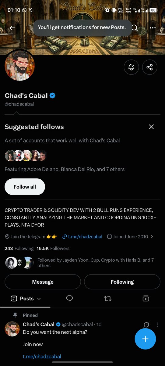 BadgerNauth's tweet photo. @Crypto__Haris @chadscabal DONE! https://t.co/HuY3s42DHG