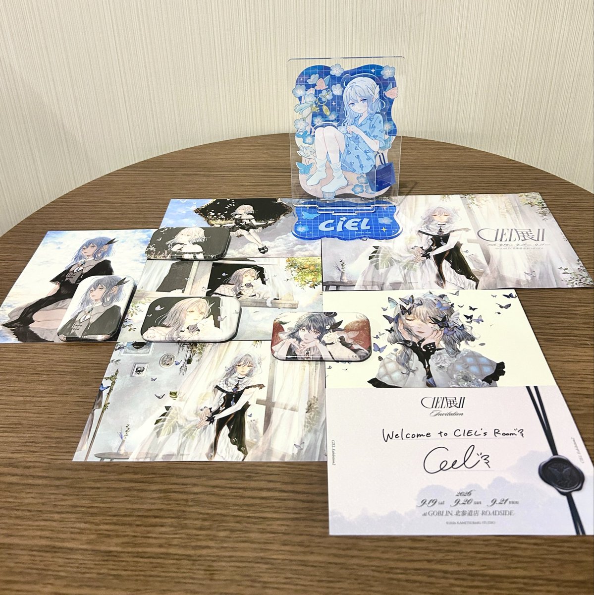 rainy_cat04's tweet photo. CIEL展II明日の最終日が雨で中止になっちゃうの本当に残念…
でも今日ふらっと2回目行けて、本当に良かった！

しえるんの電話、毎日聞きたいくらいだけど、
また次回も絶対行くね！🦋

次に会えるのはLIVEだね！LIVE楽しみにしてる！

#CIEL展2 https://t.co/4lCpd0tvwx