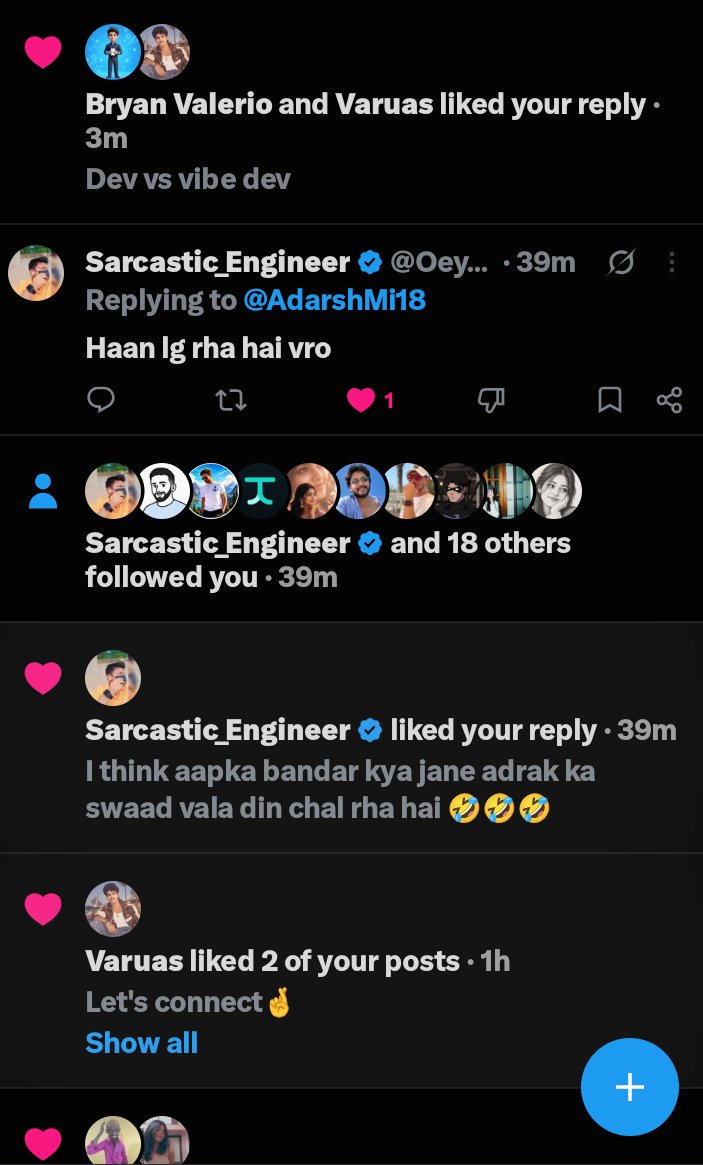 AdarshMi18's tweet photo. Y’all showed up out of nowhere and the notifications lost their mind.

Thank you for the support.

Good night. Sleep well. Chaos continues tomorrow. https://t.co/ckICHLI55x