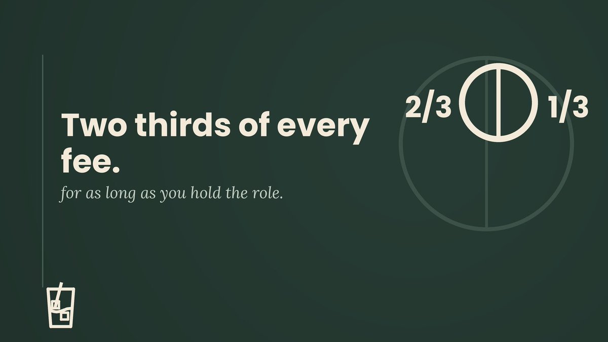 ICETEAPROJECT's tweet photo. Win the auction, win two thirds of the pool's trading fees. For as long as you hold the role. https://t.co/qRaUIJOZN2