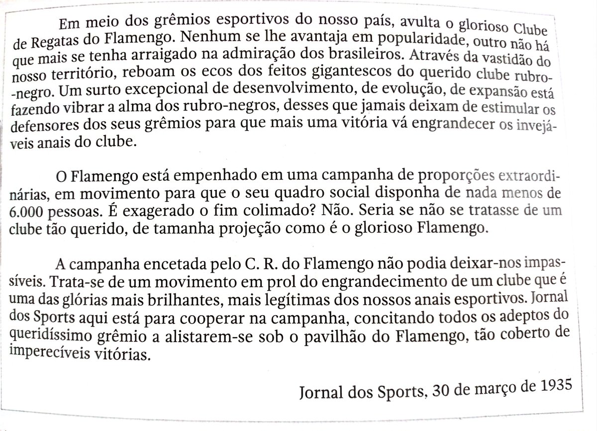 PoetaTulio's tweet photo. - O Flamengo é popular por causa da Globo. Rs

Trecho de uma crônica de 1935, já exaltando o Flamengo como o mais popular do Brasil. 

"Em meio dos grêmios esportivos do nosso país, avulta o glorioso Clube de Regatas do Flamengo. Nenhum se lhe avantaja em popularidade, outro não há que mais se tenha arraigado na admiração dos brasileiros. (...)"

Jornal dos Sports, 30 de março de 1935

Extraído do livro: Flamengo - O Fenômeno Nacional, de Paulo Tinoco.