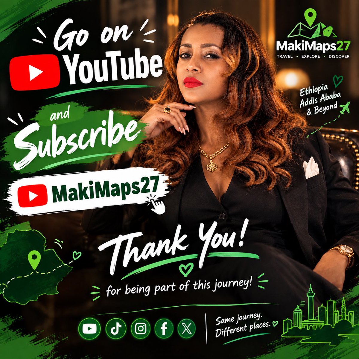 makimaps27's tweet photo. Come join me on YouTube! 🎥✨ Subscribe to MakiMaps27 and be part of the journey. Thank you for every view, comment, like, and share — I truly appreciate you! 🥹💚

#MakiMaps27 #AddisAbaba #EthiopiaTravel #TravelEthiopia #exploreethiopia https://t.co/DHKoAgMUsh