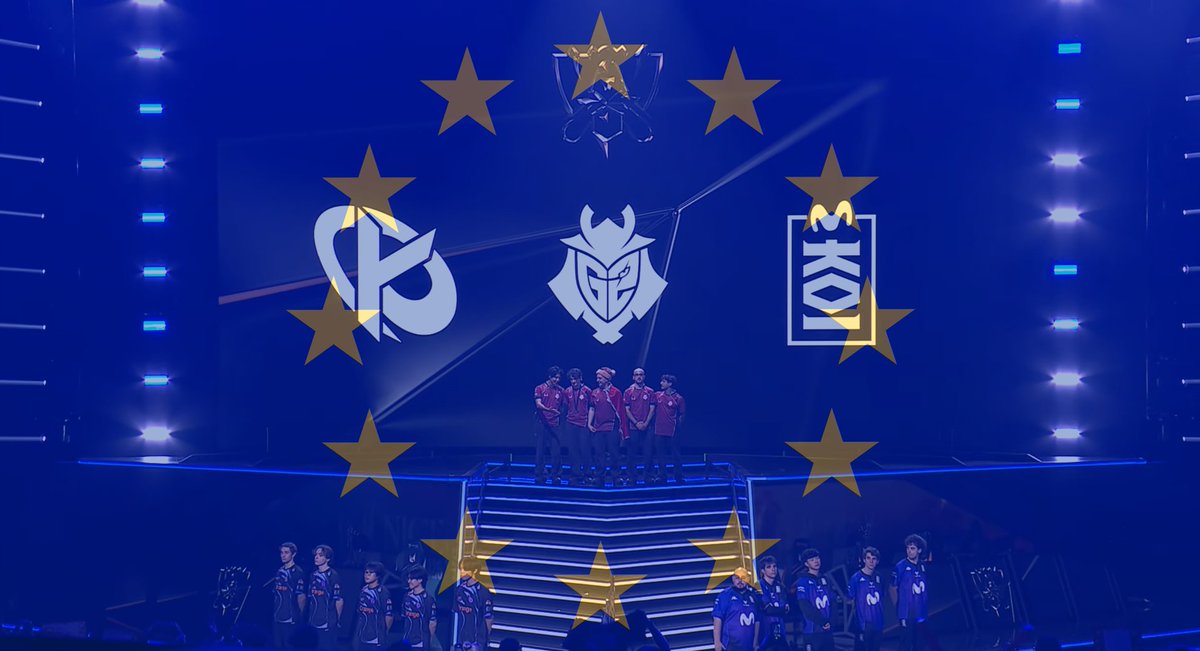 G2League's tweet photo. THE HOPE OF EUROPE ⁽ᵃⁿᵈ ᵗʰᵉ ˢᵘᵖᵖᵒʳᵗᶦⁿᵍ ᶜᵃˢᵗ⁾ https://t.co/IxGF1DpqZy