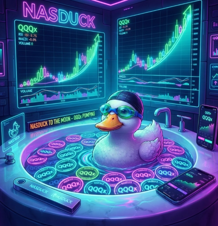 NASDUCKOTC's tweet photo. Just a duck 

Hold $NASDUCK earn $NASDAQ https://t.co/JUUMeCIe2N