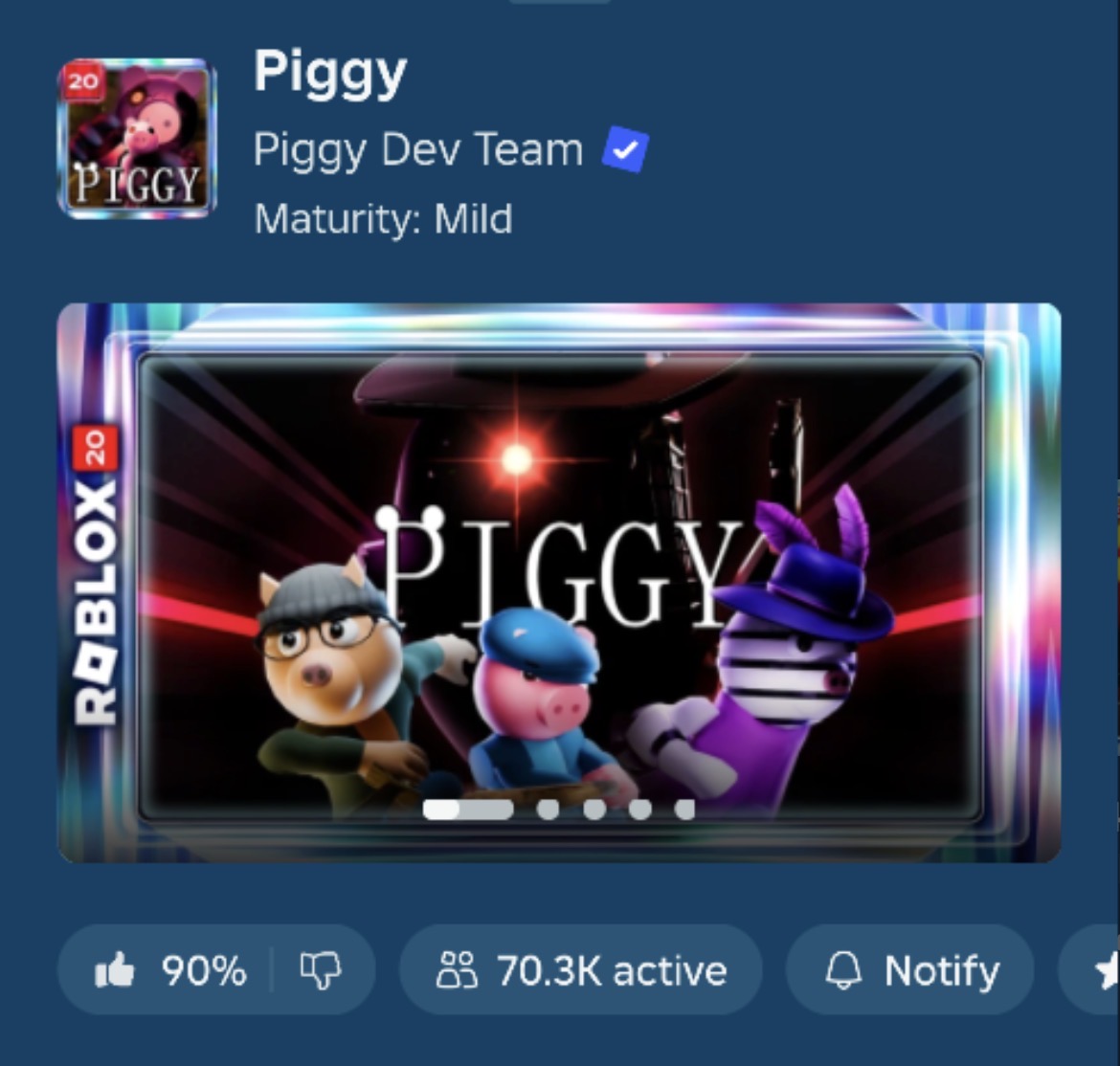 UnionPlayzYT's tweet photo. It’s so crazy to see Piggy pull so many players despite the main game ending 5 years ago 🥹

Gives me a lot of hope for the future of the game, as long as they communicate well and deliver peak updates like that house revamp. MiniToon and Piggy Dev Team, please don’t fumble 🙏🙏 https://t.co/JXhicudDxm