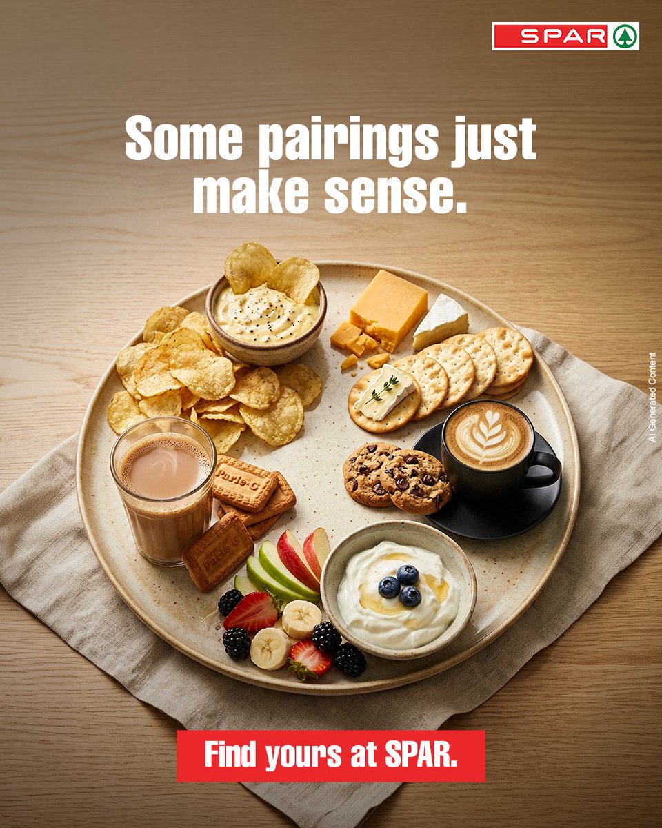 SparIndiaHyper's tweet photo. Some cravings are better with company.
Find your perfect pairing and make snack time a little better.
Shop at SPAR. https://t.co/UM7e3zaS8C