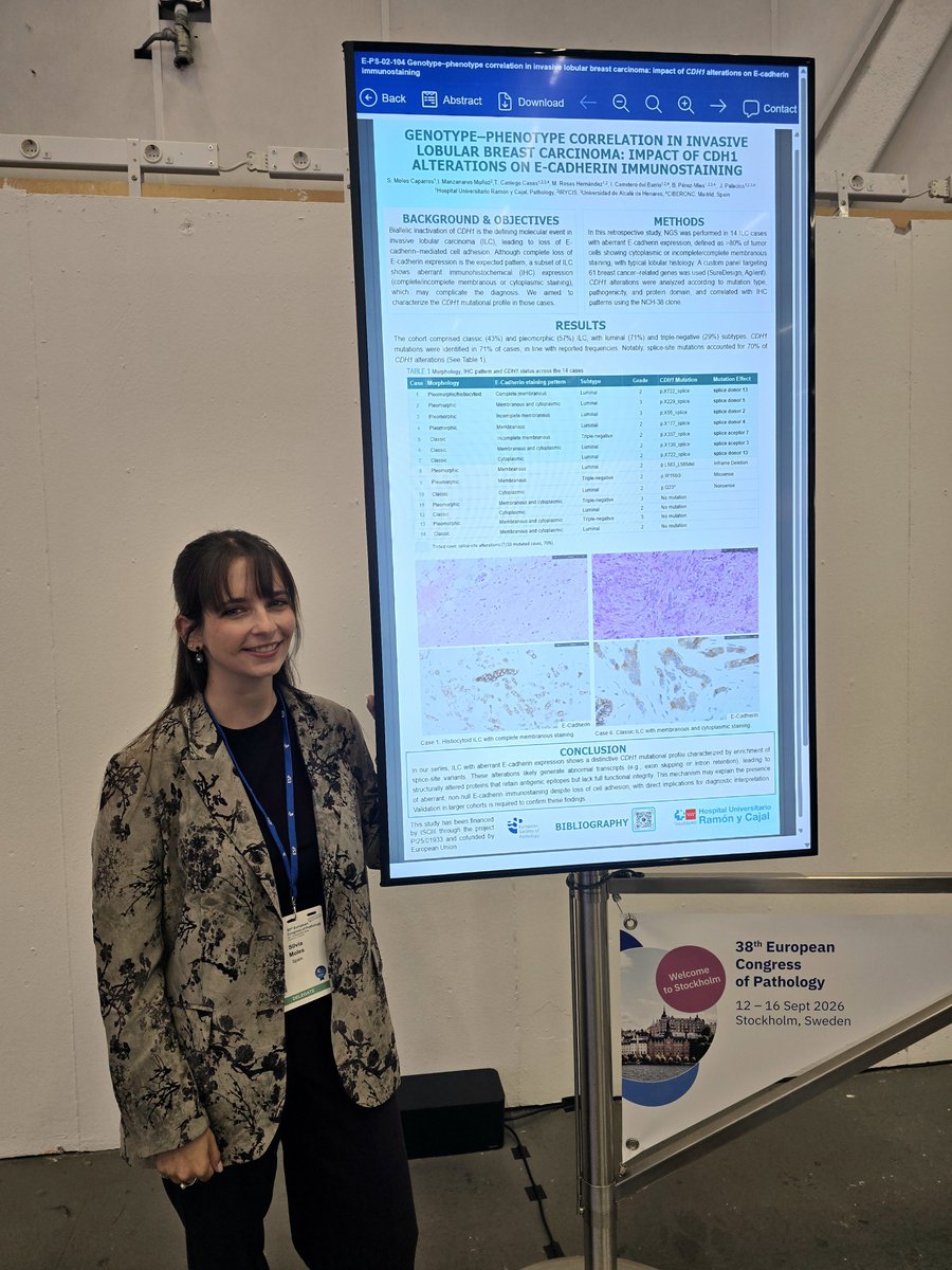 MolesSilvia's tweet photo. It is always a pleasure to participate in the #ESPCongress , such a great way of keeping up with #pathology updates and meet amazing people! I am also very thankful for the #ECP bursary program that enables residents to attend it. See you in #Maastricht (hopefully)! https://t.co/Ffj1xUgfjw