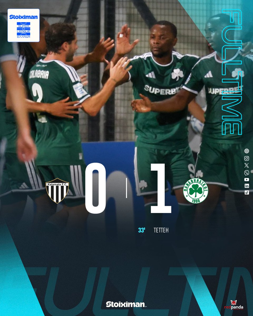 Super_League_GR's tweet photo. ΑΠΟΤΕΛΕΣΜΑ ΑΓΩΝΑ
👉https://t.co/XnZJqPrNZ0
#slgr #StoiximanSuperLeague #MD5 #kalpao #Kalamatafc #Panathinaikos #Stoiximan https://t.co/AEFxF10S78