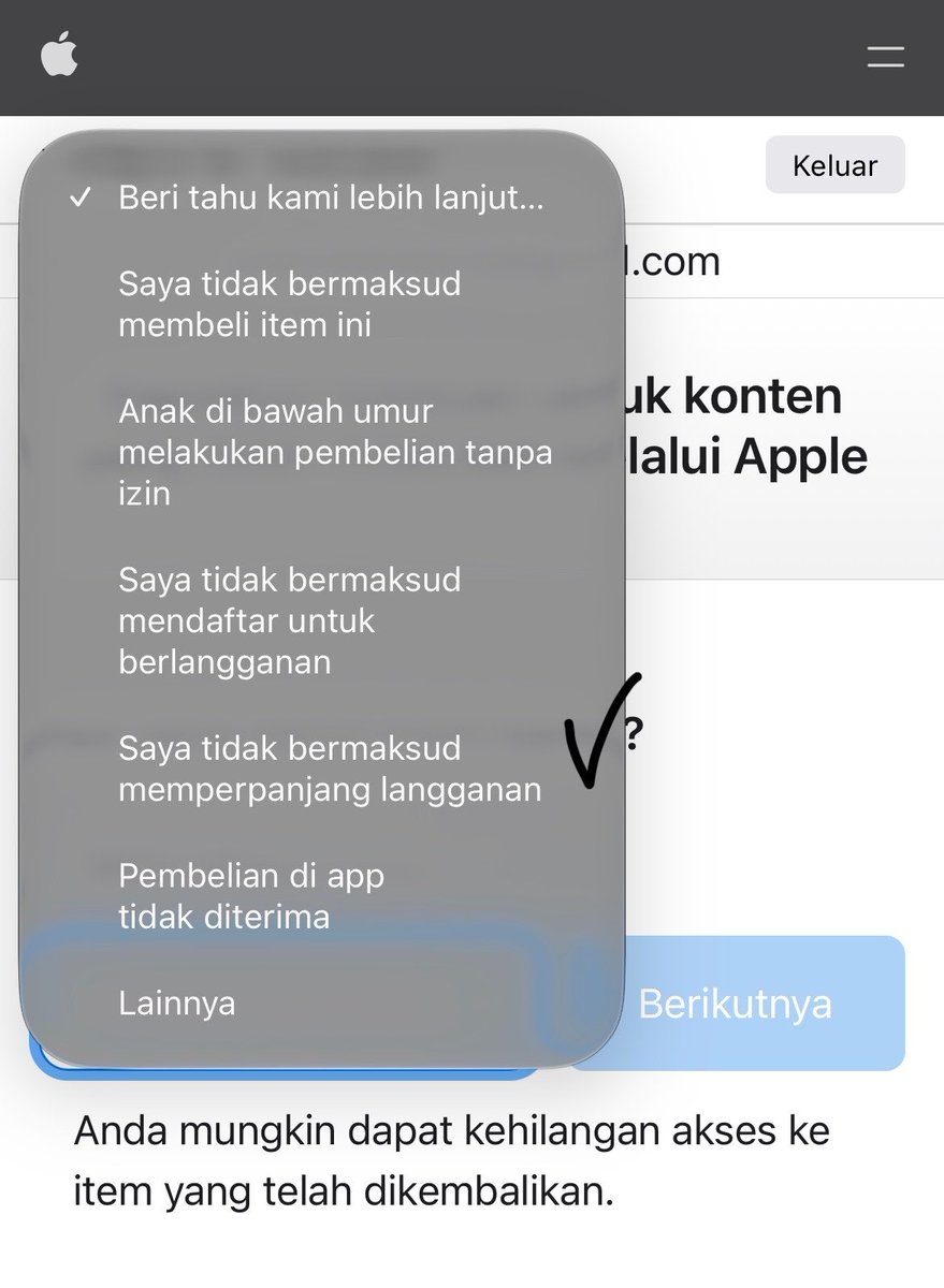 linxxxc_'s tweet photo. Oiya, mau kasih tau juga.. 

Kalau kalian lupa berhentiin langganan terus saldonya kepotong jangan panik yaa, ini bisa ajuin pengembalian dana atau refund kok.

Caranya:
1. Klik https://t.co/iLluEt5k4M trs login
2. Nanti isi kotak itu sesuai yg aku ceklis ya
3. Klik "Berikutnya"

Udah deh, nanti tunggu max 48 jam. Nanti saldonya balik lagi☺️🫶🏻