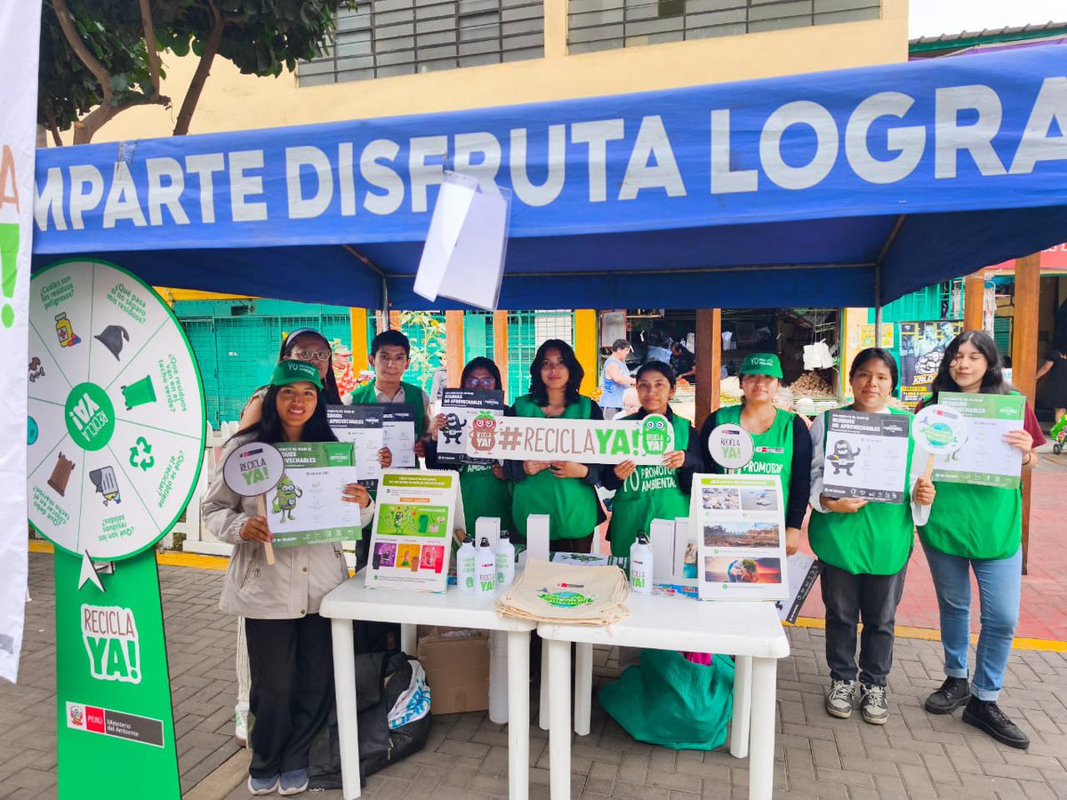 MinamPeru's tweet photo. El 78 % de los residuos que generamos se puede aprovechar, pero hoy solo valorizamos el 2.8 %. 

En este #DIADESOL, el #MINAM desplegó acciones simultáneas en el Callao y Carmen de La Legua Reynoso para promover la educación ambiental, la segregación de residuos y la protección marino-costera 🌊♻️.

Unidos por la economía circular y un Perú más limpio. 
¡Tú también puedes ser parte del cambio! 💪🍃

#DIADESOL #ReciclaYa #MINAM #PerúResponde
