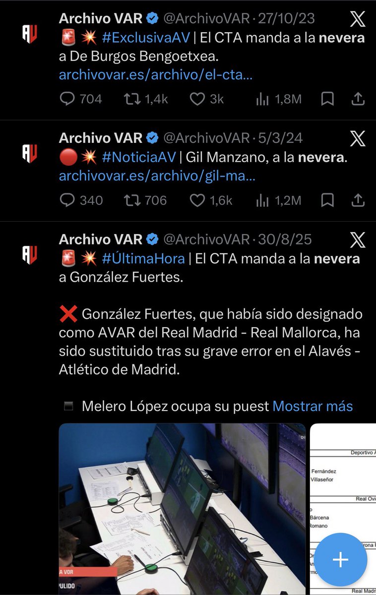 AntelaNoel's tweet photo. No soy yo muy fan de esta cuenta, pero ya es casualidad que los arbitrajes dignos de nevera los sufra el Real Madrid https://t.co/947tpLCwHu