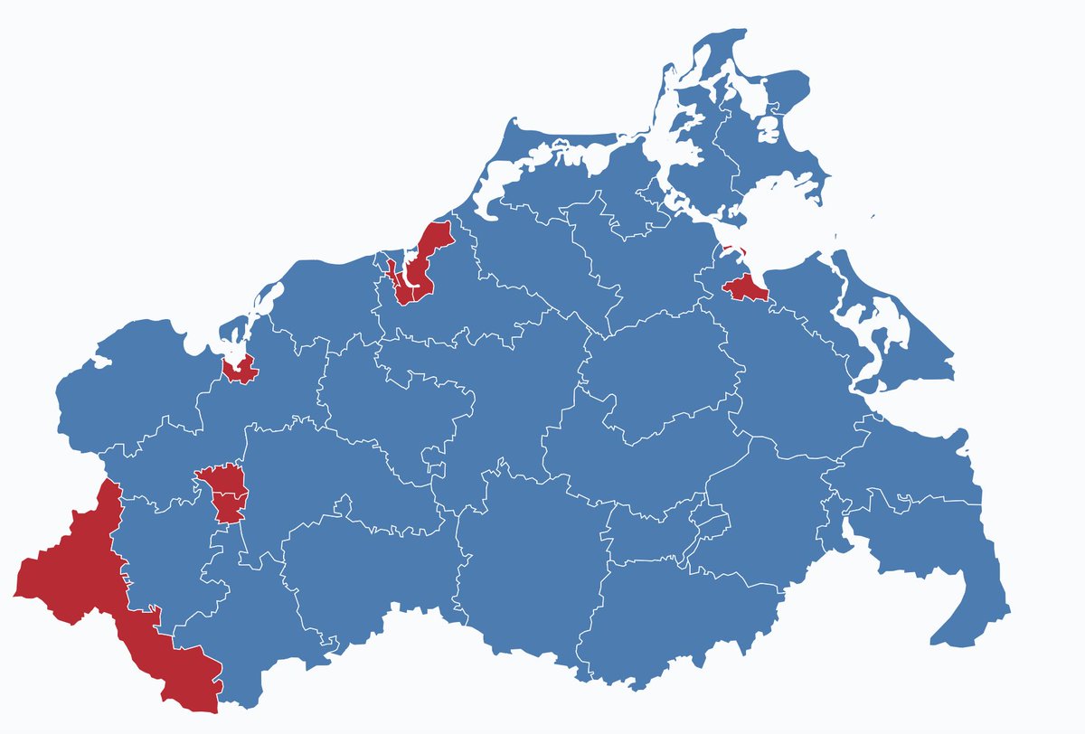 Le_Millenaire's tweet photo. @_pierreclaire @ThayWilliam Info Le Millénaire : Comparaison des cartes à Mecklembourg entre 2021 et 2026 (projection du soir) @ThayWilliam
#ZDFheute #Wahl #Landtagswahl2026 #MecklenburgVorpommern #LTWMV #aghw #ltwbe #AfD #CDU #Linke #BSW #Allemagne #Berlin https://t.co/Np2Xw2Nn66
