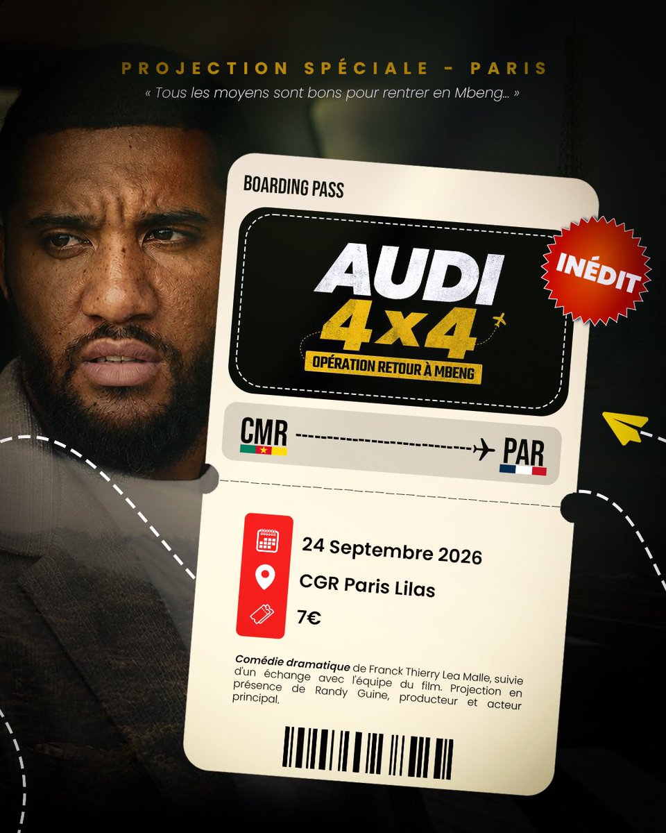 RandyGuine's tweet photo. Un film par nous pour nous : AUDI 4x4 ce jeudi à Paris https://t.co/qhYNOqcRyB