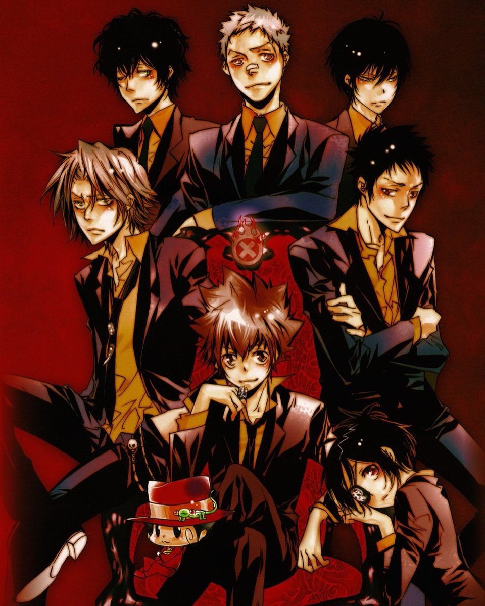 rebornjumpfr's tweet photo. La 10e génération de la famille Vongola.

Artwork de la couverture du Shônen Jump #26 de 2010. https://t.co/raXRtW7o70