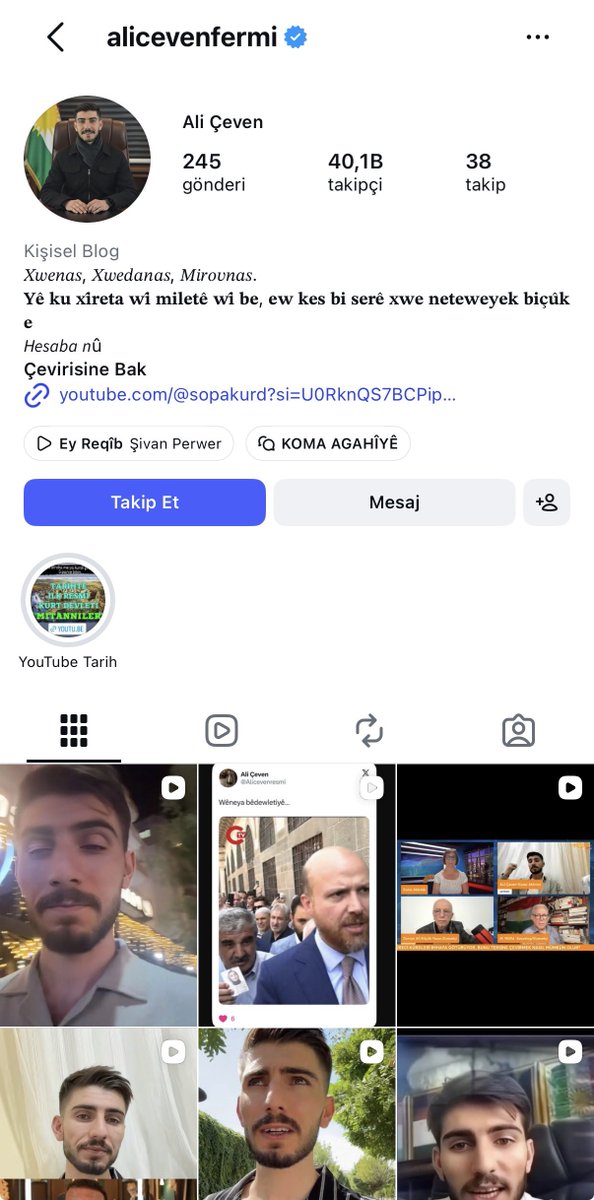 1Sehitoglu's tweet photo. İçişleri Bakanlığımıza Çağrımızdır @mustafaciftcitr 

TikTok platformunda Ali Çeven isimli şahsın, iddia edildiği üzere gazilik makamına, şehit ve gazi ailelerine yönelik hakaret ve milli değerlerimizi rencide edici paylaşımlarda bulunduğunu görmekten büyük rahatsızlık duyuyoruz.

Şehitlerimizin aziz hatırası, gazilerimizin onuru ve ailelerinin haysiyeti hepimiz için korunması gereken en değerli emanetlerdendir. Bu değerlere yönelik olduğu iddia edilen hakaret ve aşağılayıcı içeriklerin toplum vicdanında ciddi bir rahatsızlık oluşturduğu açıktır.

Şehit ve gazi ailesi olarak İçişleri Bakanlığımızdan çağrımız; söz konusu paylaşımların incelenmesi, gerekli hukuki değerlendirmenin yapılması ve mevzuat kapsamında suç teşkil eden bir durum varsa sorumlular hakkında gerekli işlemlerin uygulanmasıdır.

Şehitlerimizin emanetine ve gazilerimizin onuruna sahip çıkılmasını, konunun hassasiyetle ele alınmasını arz ve talep ediyoruz.

@RTErdogan 
@_cevdetyilmaz 
@TC_icisleri 
@mustafaciftcitr 
@adalet_bakanlik 
@abakingurlek 
@tcailesosyal 
@MahinurOzdemir 
@bingolvaliligi 
@celikcahit 
@tcgenc_ 
@ashb_sehitgazi
@SiberayEGM 
@dbakirvalilik 
@DiyarbakirEmn