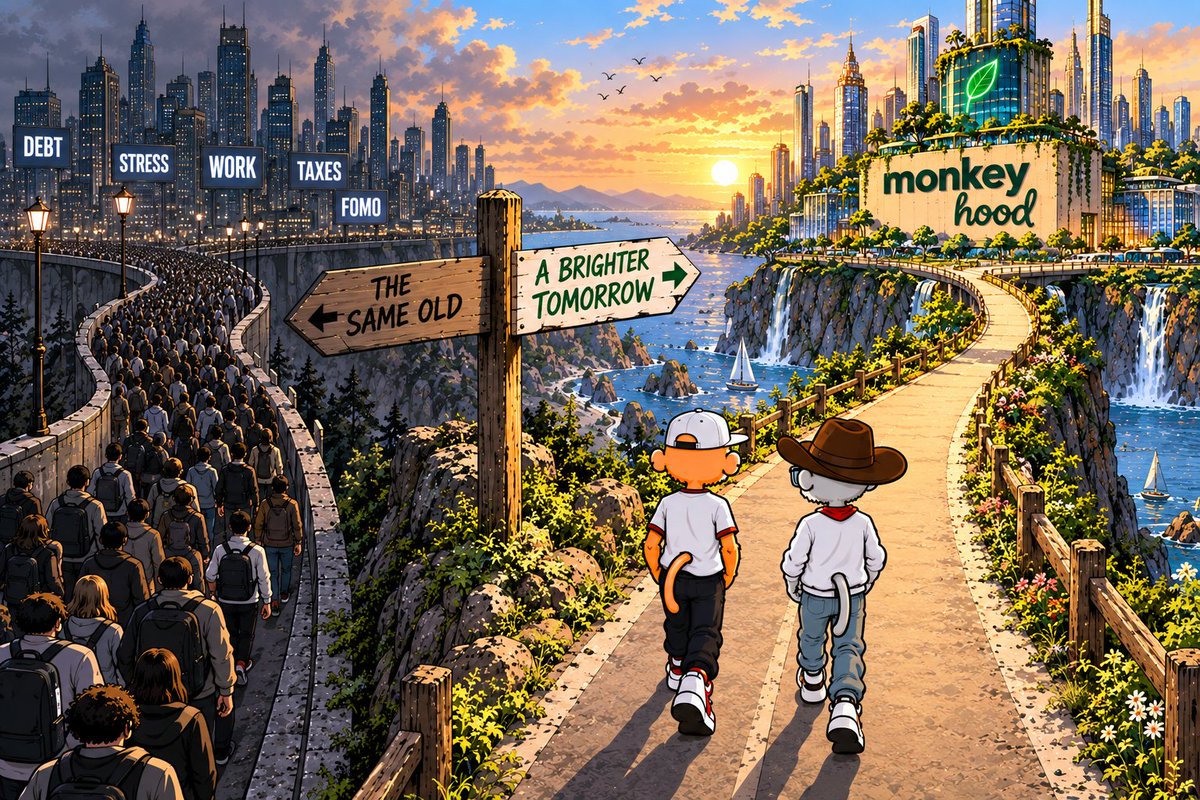Redmanj79's tweet photo. Try a different path and zig when everyone else zags.
@MonkeyHoodNFT is an extremely active project with daily updates and posts. They're always hunting to find ways to grow and so far have been veryvsuccessful. 🙈🐵
So, buy a tier 2 and a bag of $NOTHING and then #DoNothing. https://t.co/FlgNQB3vl1